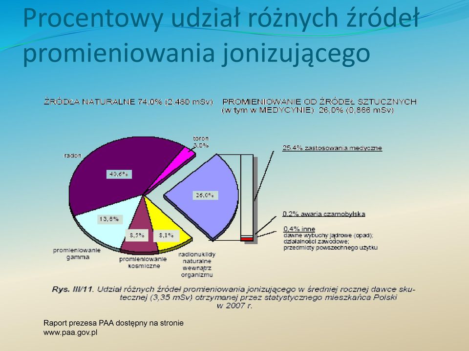 jonizującego Raport prezesa