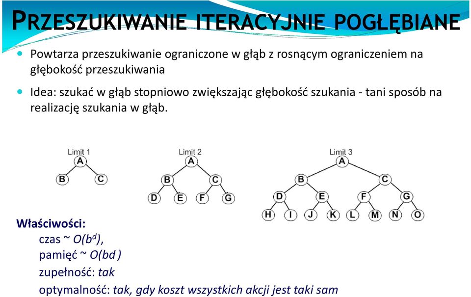 zwiększając głębokość szukania -tani sposób na realizację szukania w głąb.