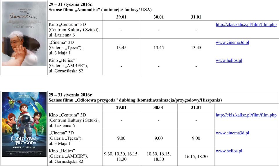 (komedia/animacja/przygodowy/hiszpania) 9.