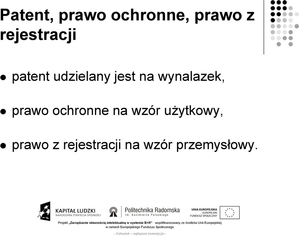 wynalazek, prawo ochronne na wzór