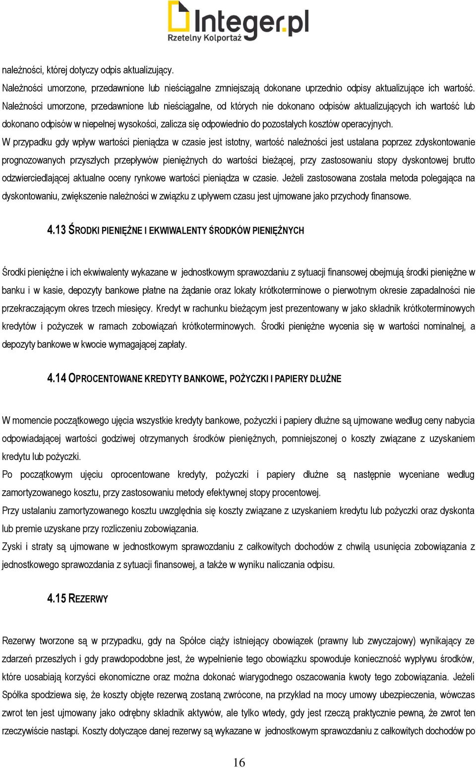 kosztów operacyjnych.