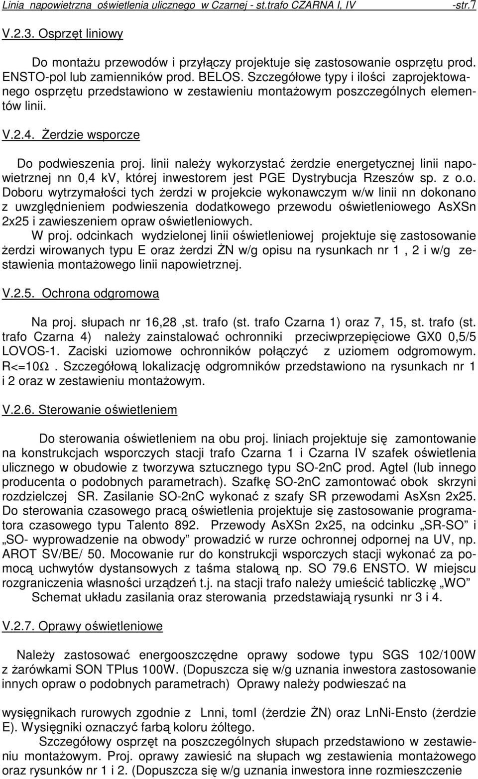 linii naleŝy wykor