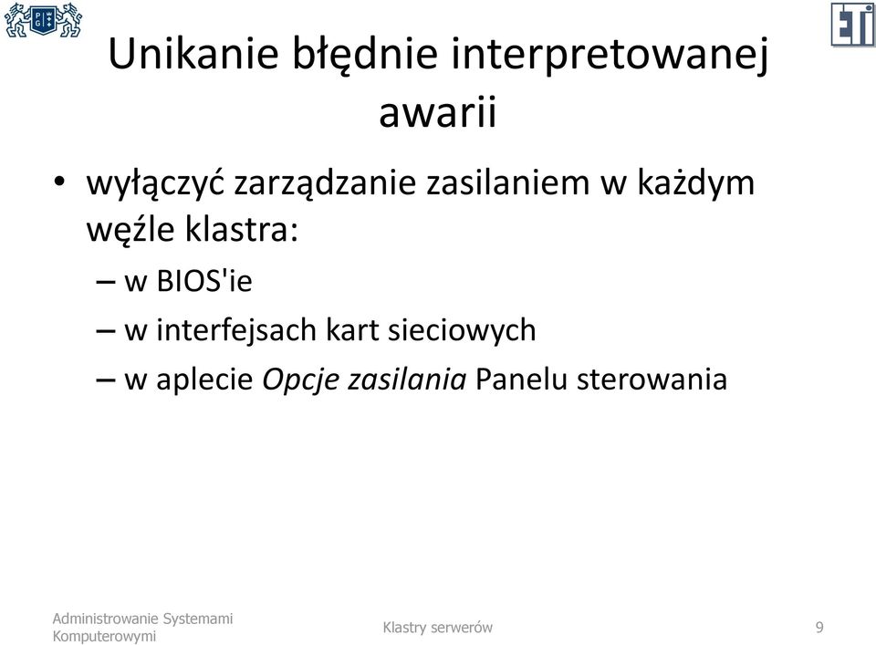 BIOS'ie w interfejsach kart sieciowych w aplecie