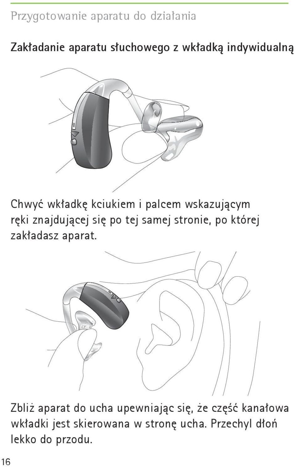 tej samej stronie, po której zakładasz aparat.