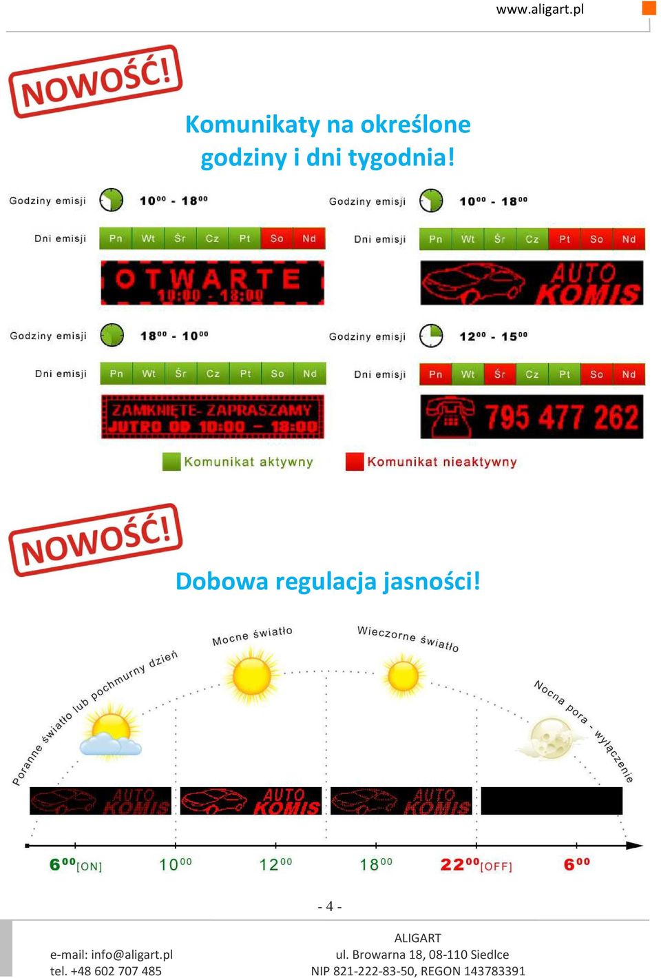dni tygodnia!