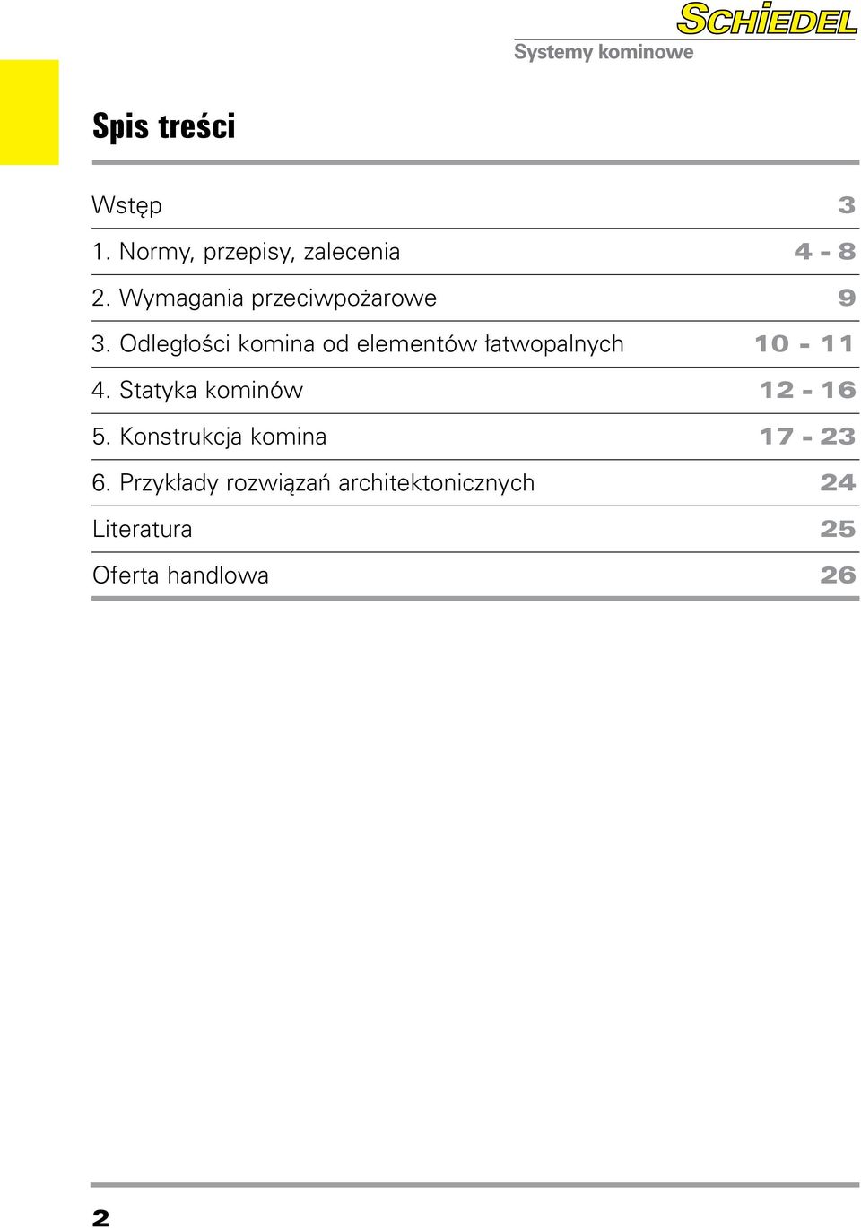 Odległości komina od elementów łatwopalnych 10-11 4.