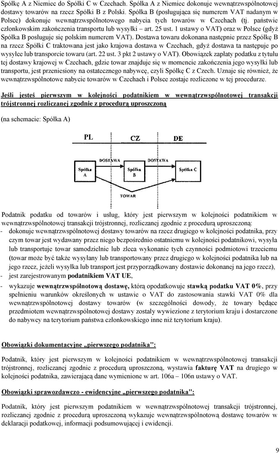 1 ustawy o VAT) oraz w Polsce (gdyż Spółka B posługuje się polskim numerem VAT).