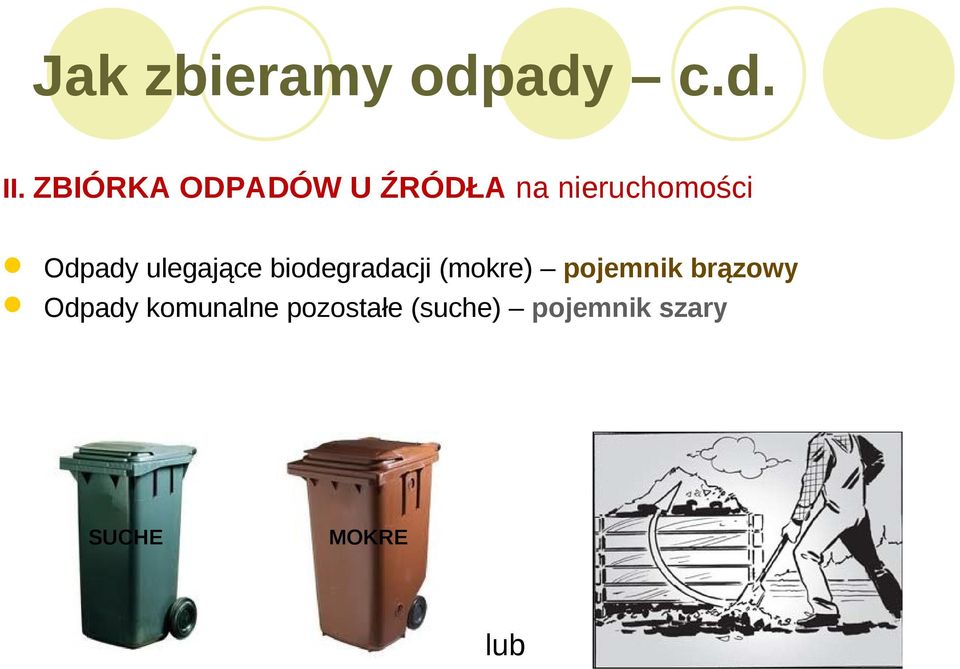 Odpady ulegające biodegradacji (mokre) pojemnik