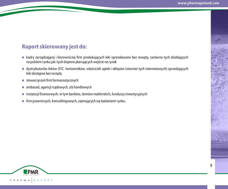 internetowych) sprzedających leki dostępne bez recepty nstowarzyszeń firm farmaceutycznych nambasad, agencji rządowych, izb handlowych