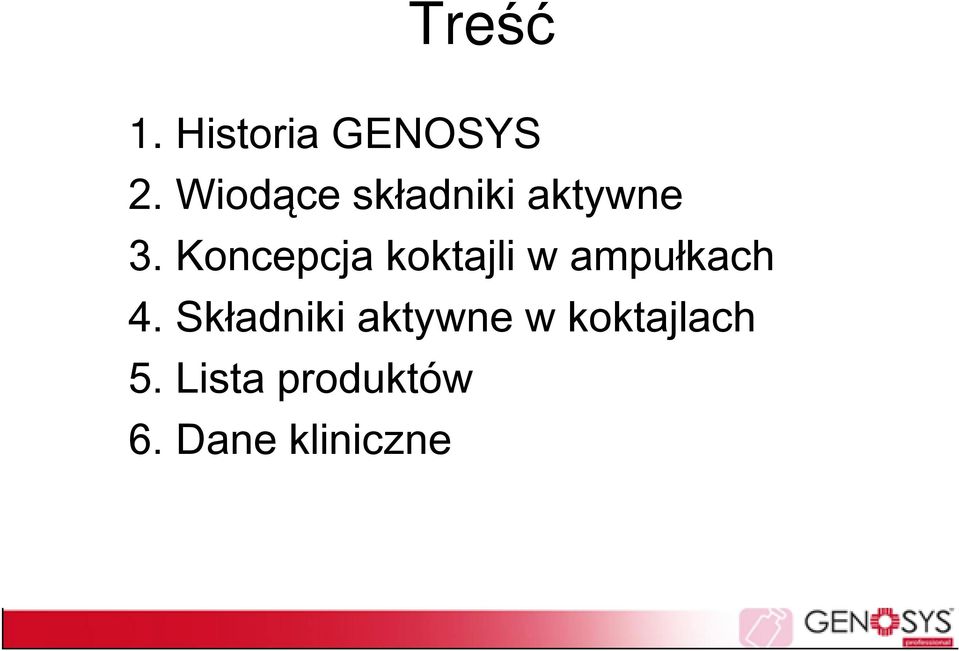 Koncepcja koktajli w ampułkach 4.