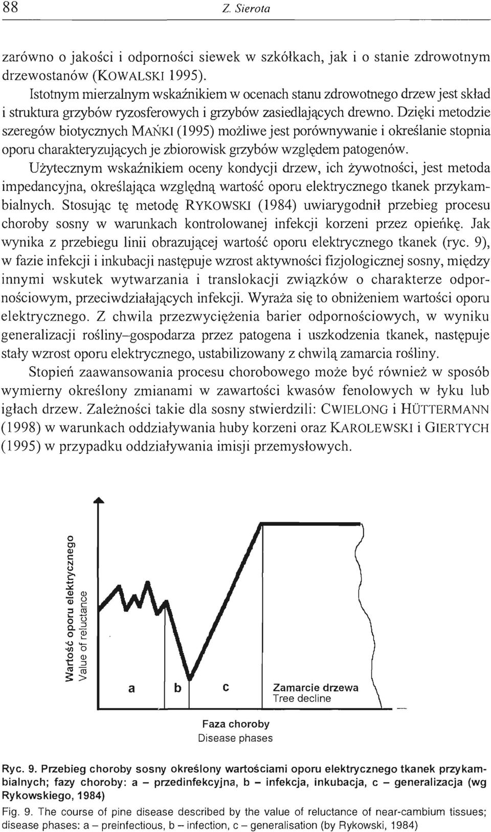 Dzięki metodzie szeregów biotycznych MAŃKI (1995) możliwe jest porównywanie i określanie stopnia oporu charakteryzujących je zbiorowisk grzybów względem patogenów.