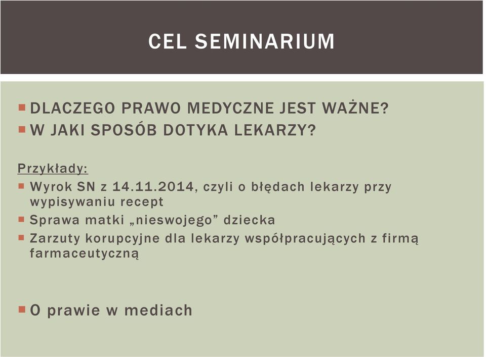 2014, czyli o błędach lekarzy przy wypisywaniu recept Sprawa matki