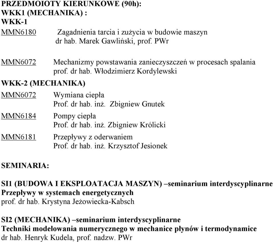 Zbigniew Gnutek Pompy ciepła Prof. dr hab. inż.