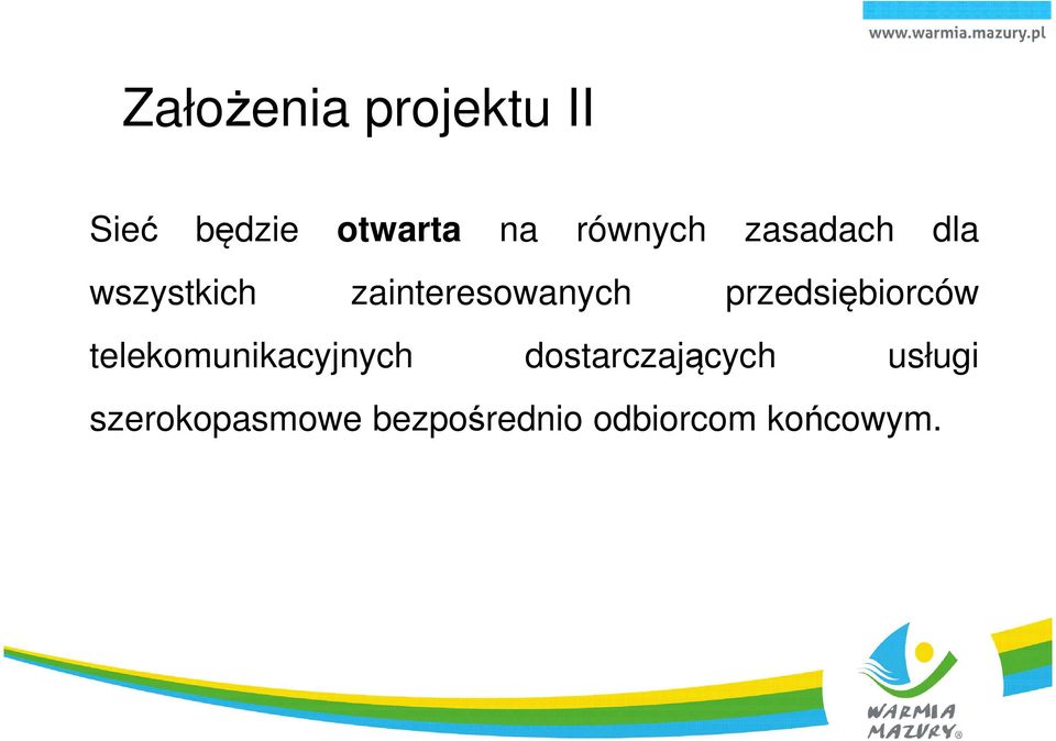 przedsiębiorców telekomunikacyjnych