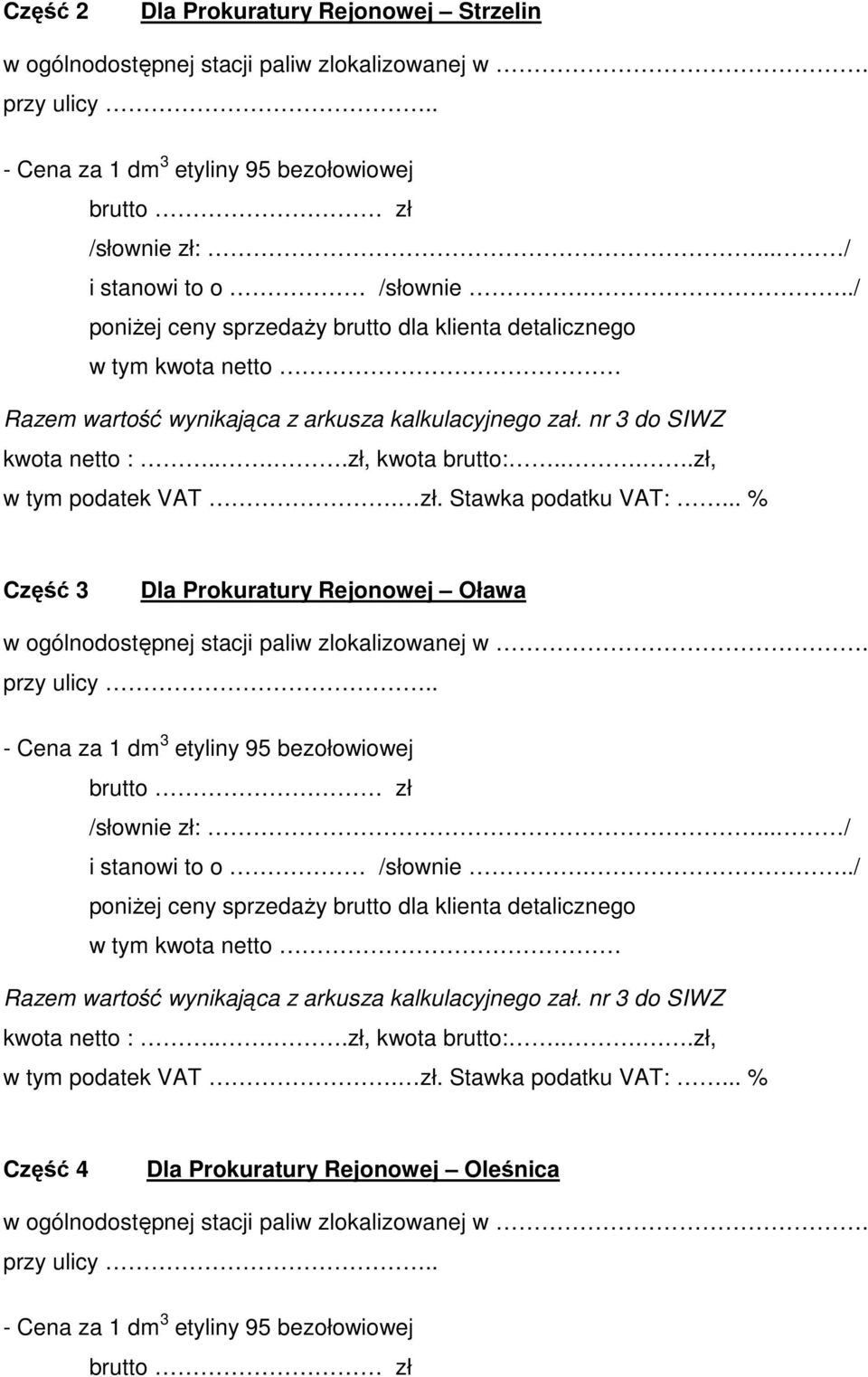 Prokuratury Rejonowej Oława