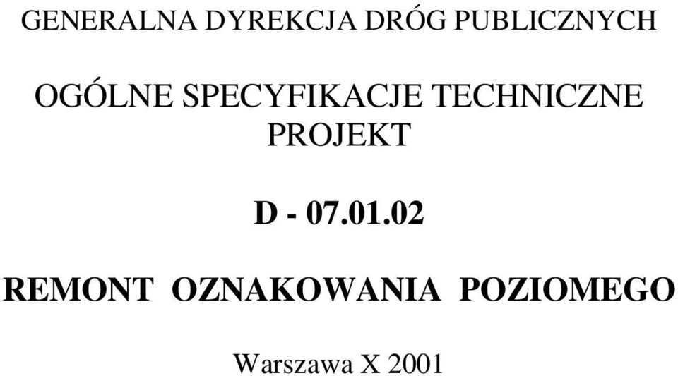 TECHNICZNE PROJEKT D - 07.01.