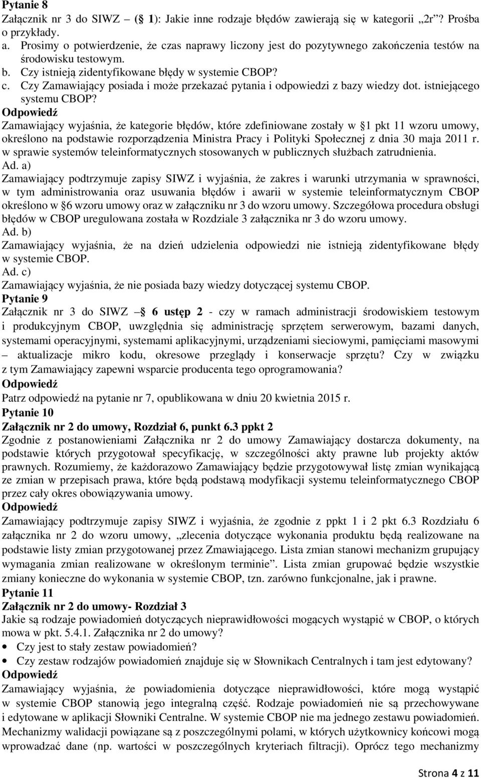 istniejącego systemu CBOP?