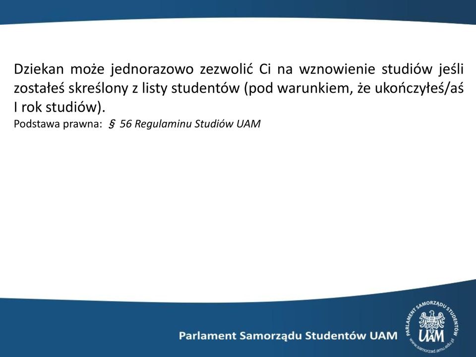 listy studentów (pod warunkiem, że ukończyłeś/aś