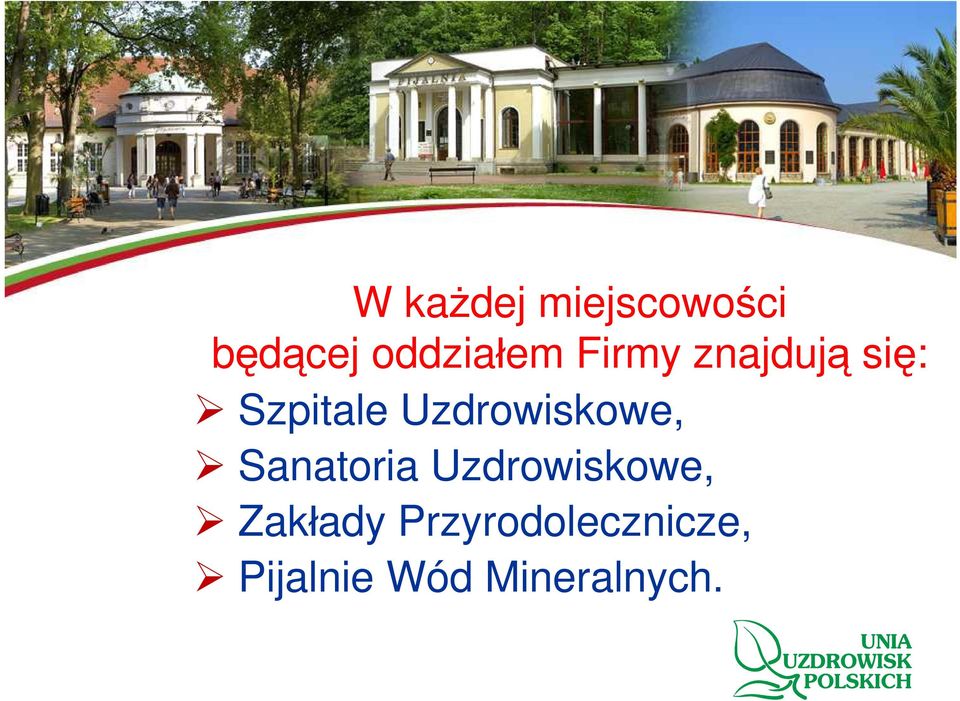 Uzdrowiskowe, Sanatoria Uzdrowiskowe,