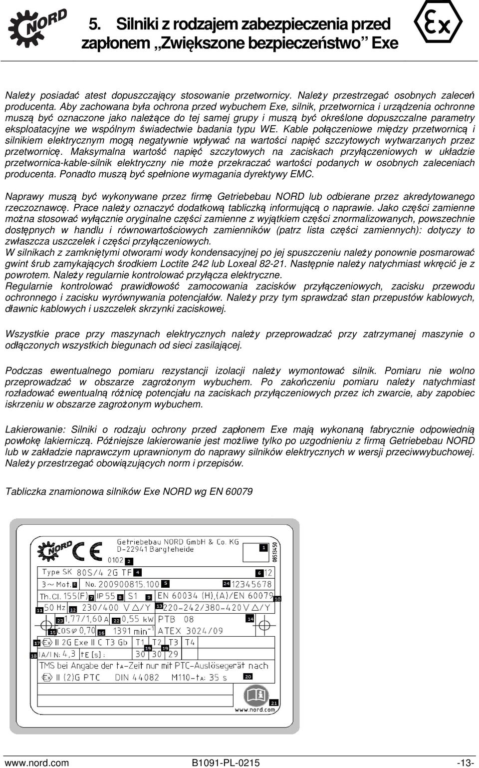 eksploatacyjne we wspólnym świadectwie badania typu WE.
