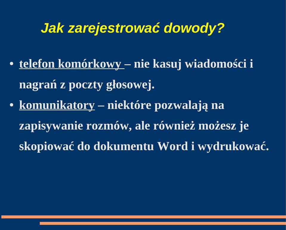 poczty głosowej.