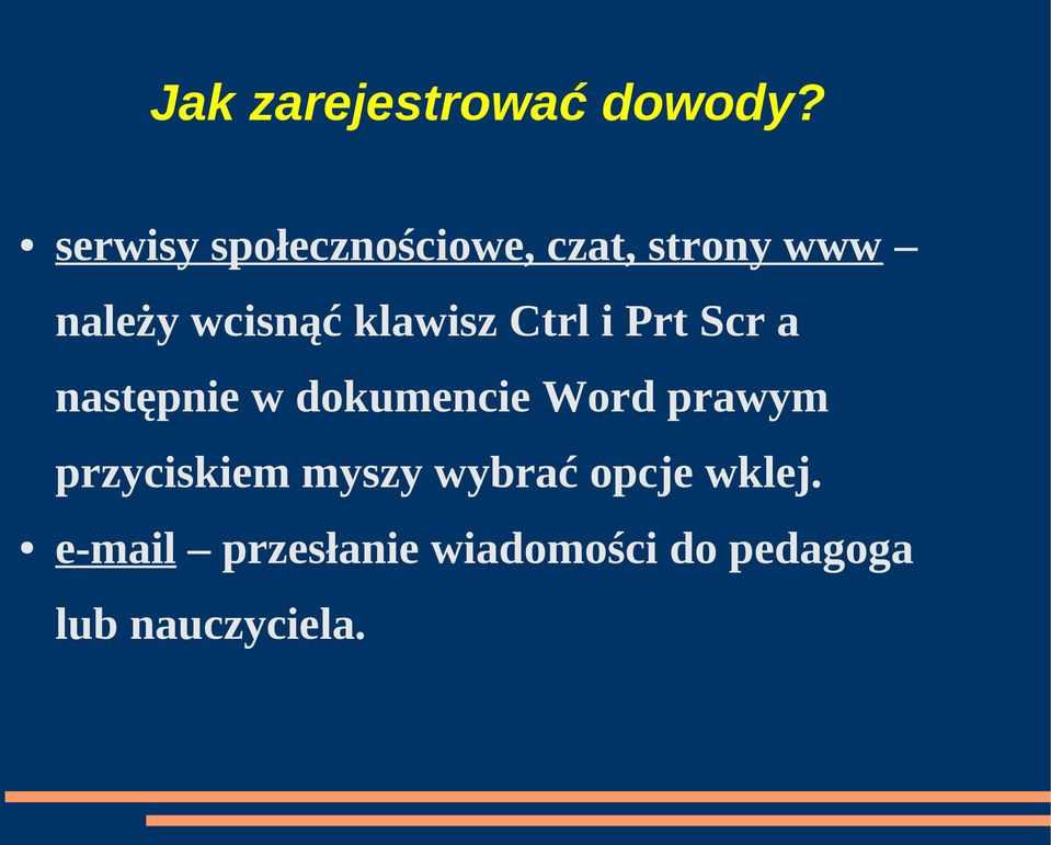 klawisz Ctrl i Prt Scr a następnie w dokumencie Word prawym