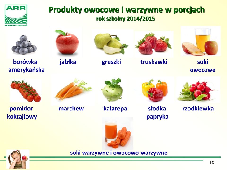 amerykańska owocowe pomidor marchew kalarepa słodka