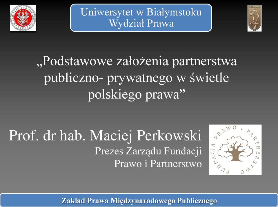 polskiego prawa Prof. dr hab.