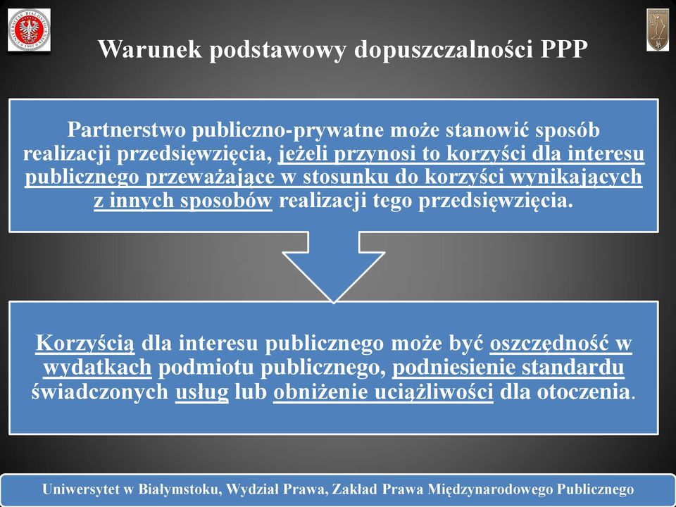 wynikających z innych sposobów realizacji tego przedsięwzięcia.