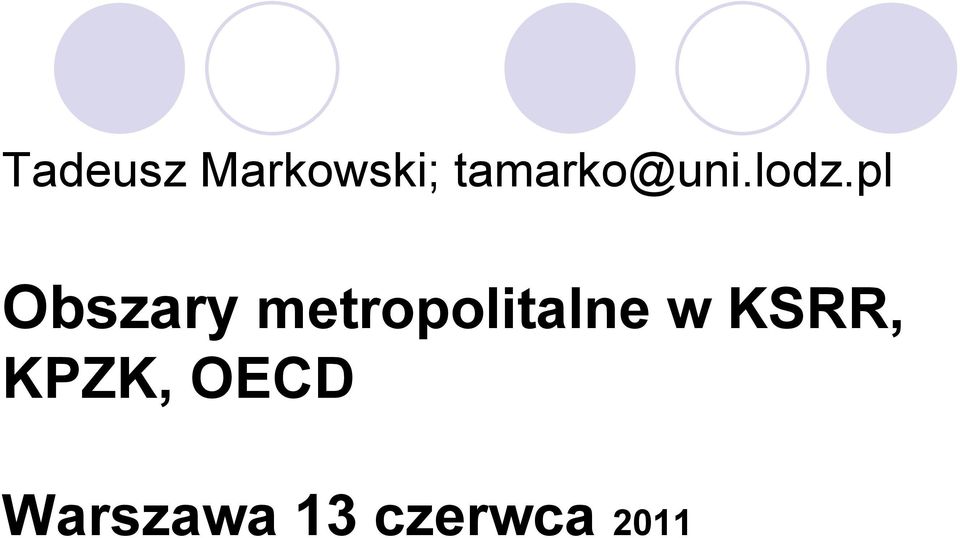 pl Obszary metropolitalne