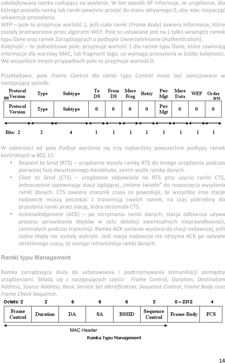 Pole to ustawiane jest na 1 tylko wewnątrz ramek typu Dane oraz ramek Zarządzających o podtypie Uwierzytelnianie (Authentication).