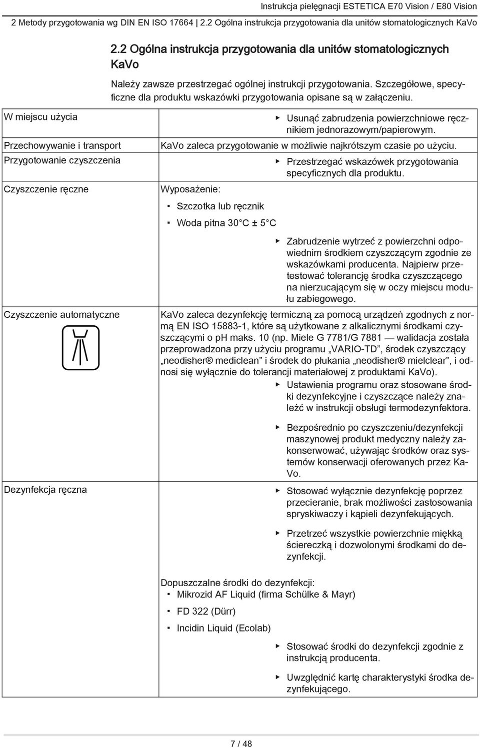 Szczegółowe, specyficzne dla produktu wskazówki przygotowania opisane są w załączeniu.