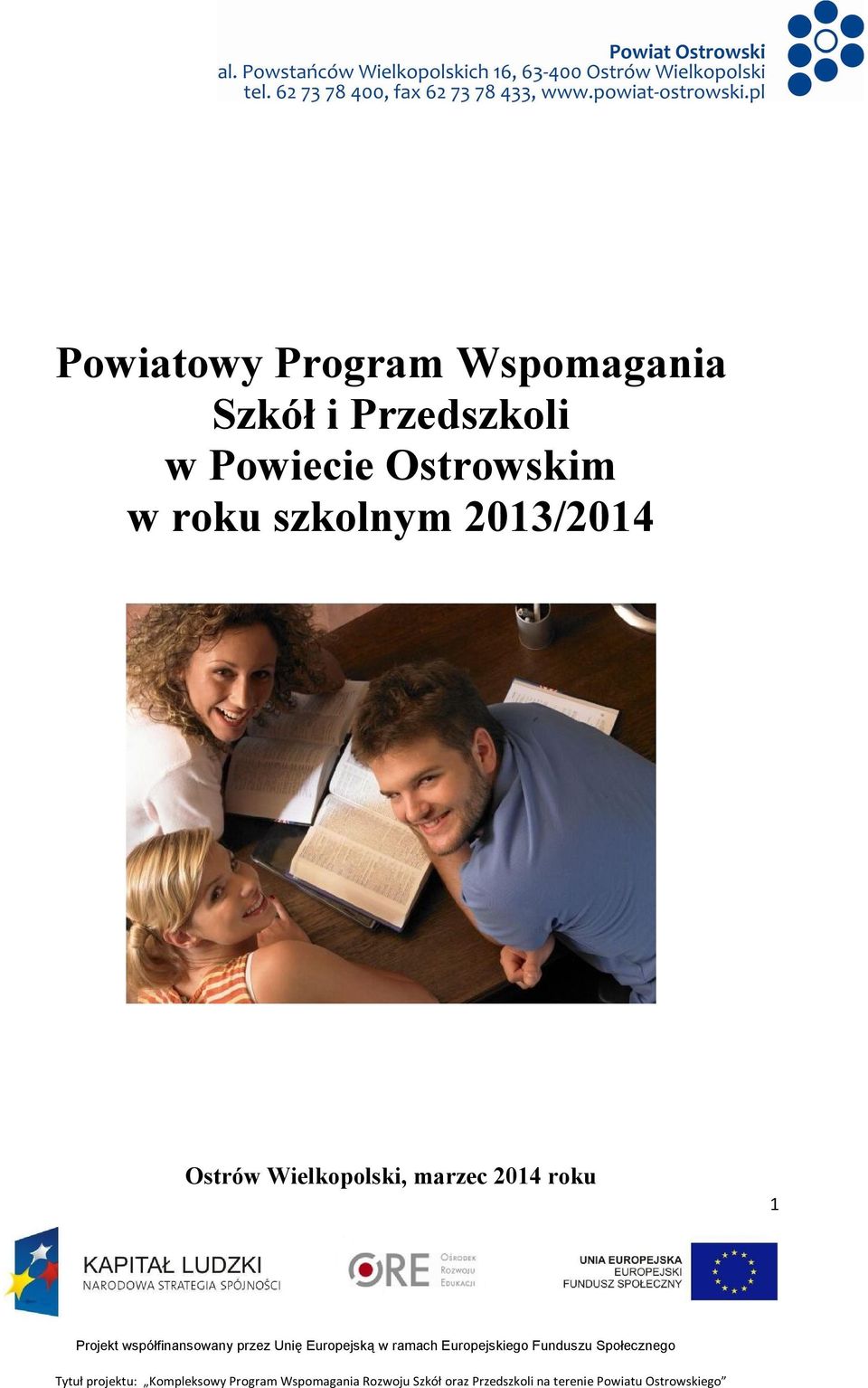 Ostrowskim w roku szkolnym