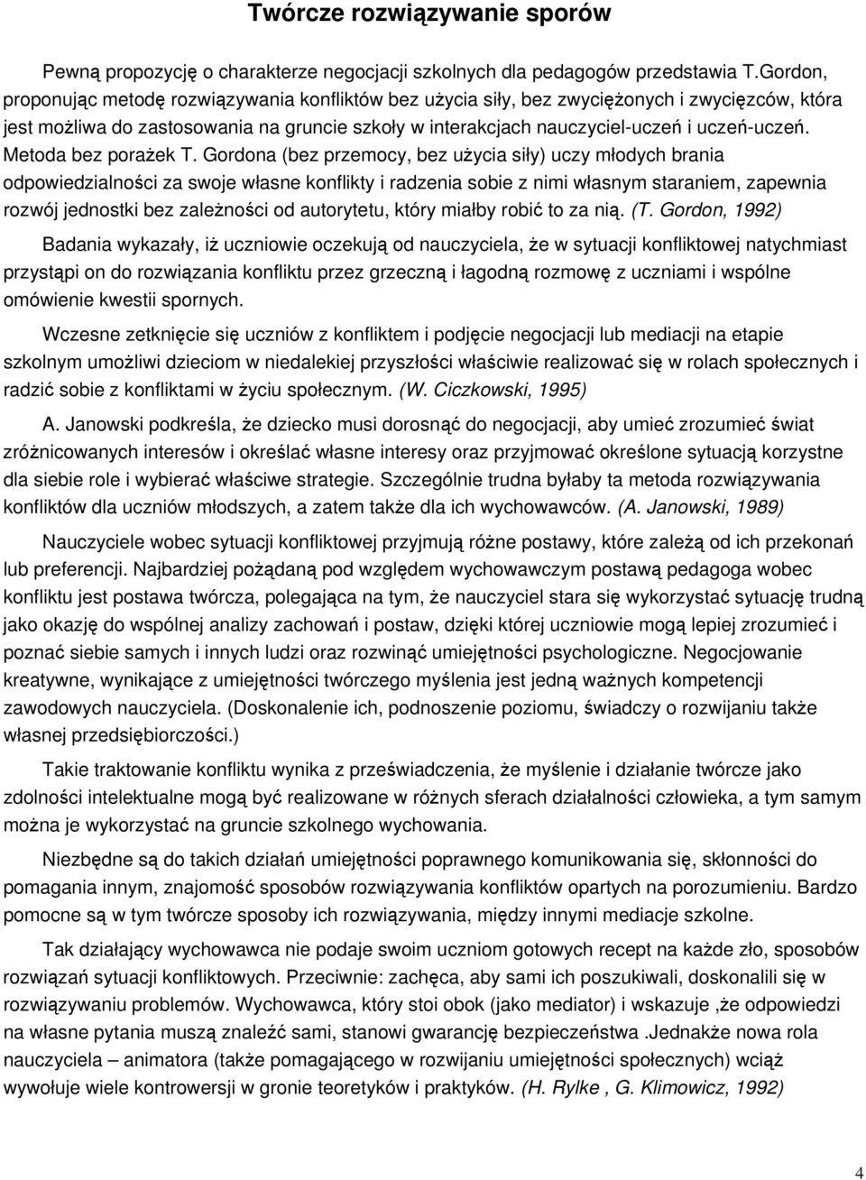 Metoda bez poraek T.