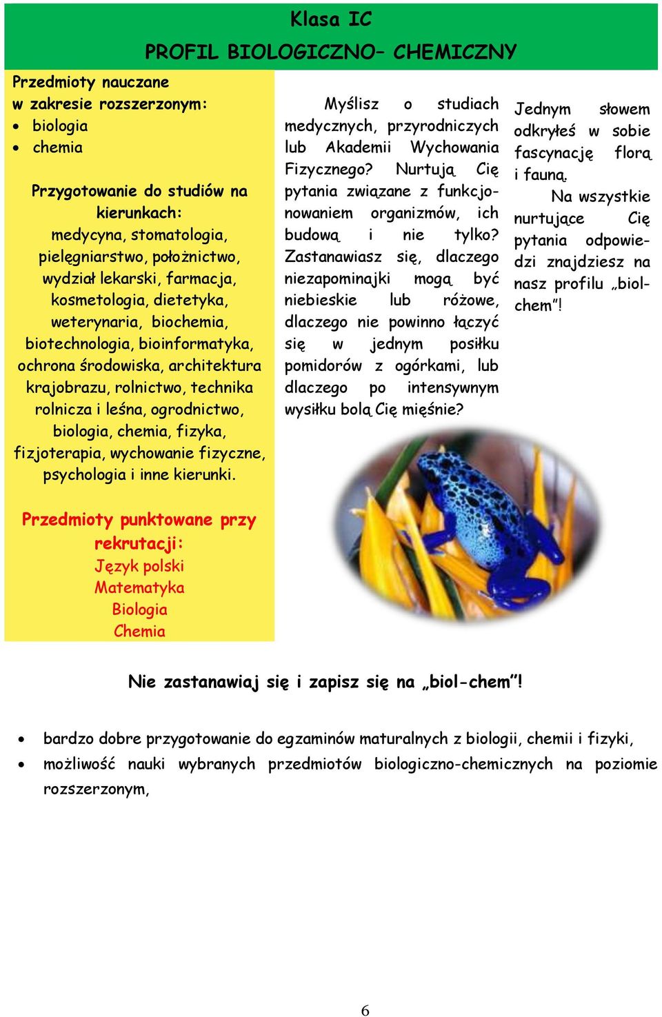 fizjoterapia, wychowanie fizyczne, psychologia i inne kierunki.