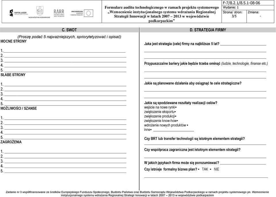 ) Jakie są planowane działania aby osiągnąć te cele strategiczne? Jakie są spodziewane rezultaty realizacji celów?