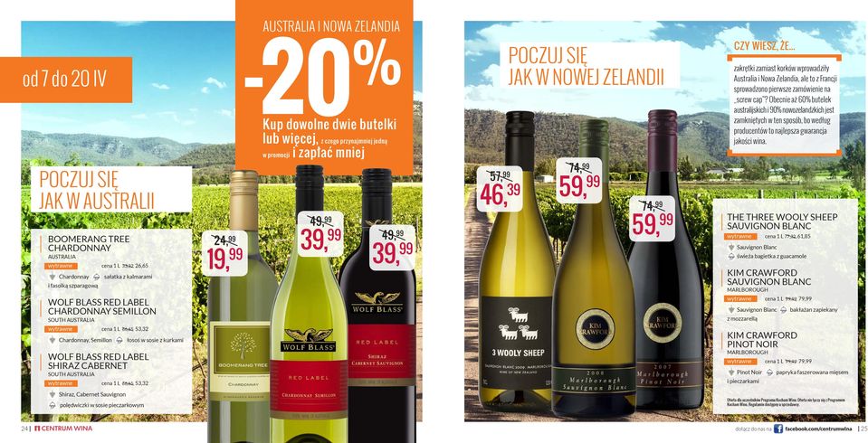 Obecnie aż 60% butelek australijskich i 90% nowozelandzkich jest zamkniętych w ten sposób, bo według producentów to najlepsza gwarancja jakości wina.