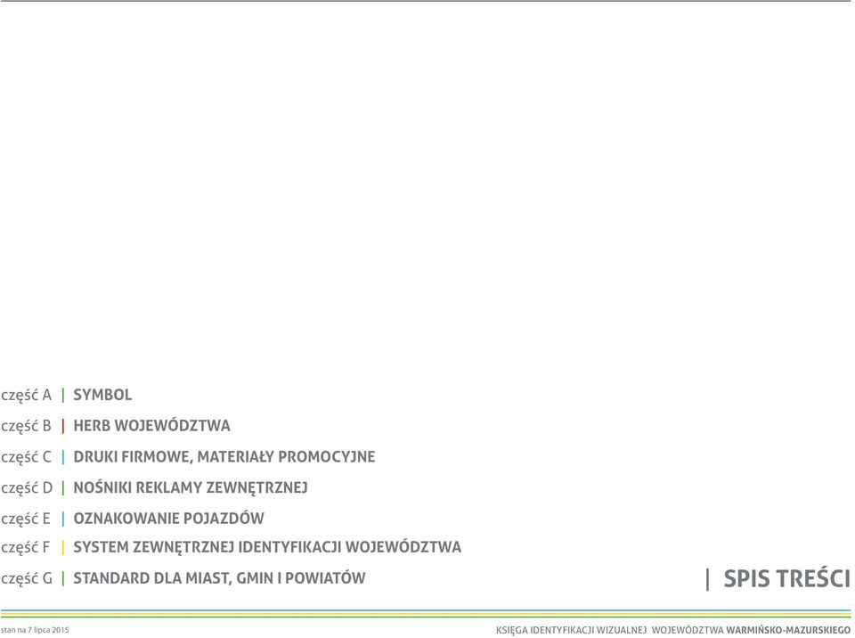 POJAZDÓW część F SYSTEM ZEWNĘTRZNEJ IDENTYFIKACJI