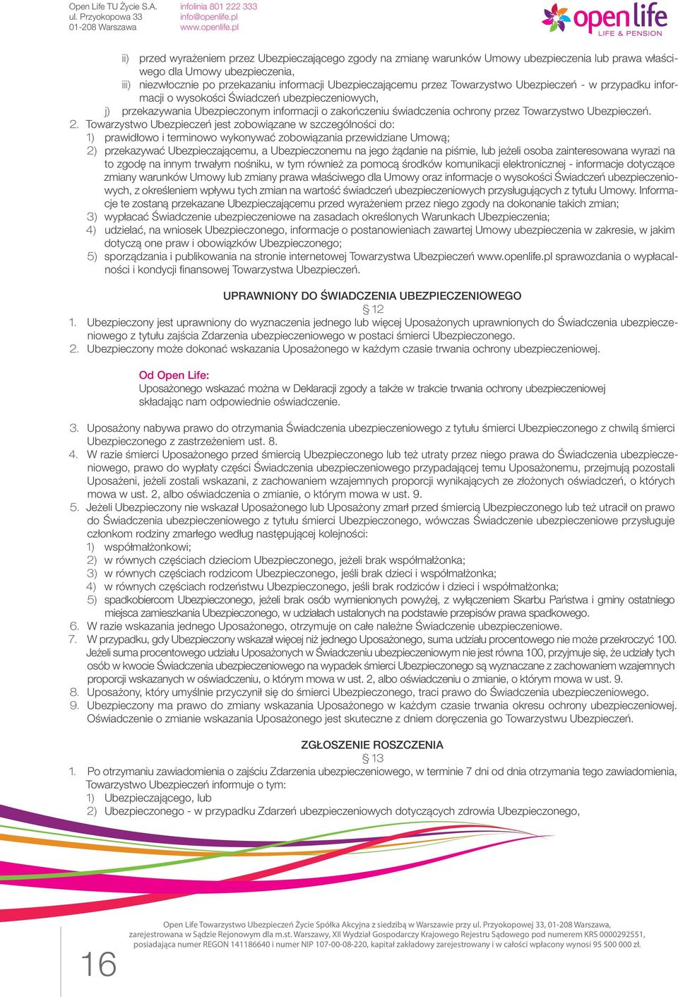 Ubezpieczeń. 2.