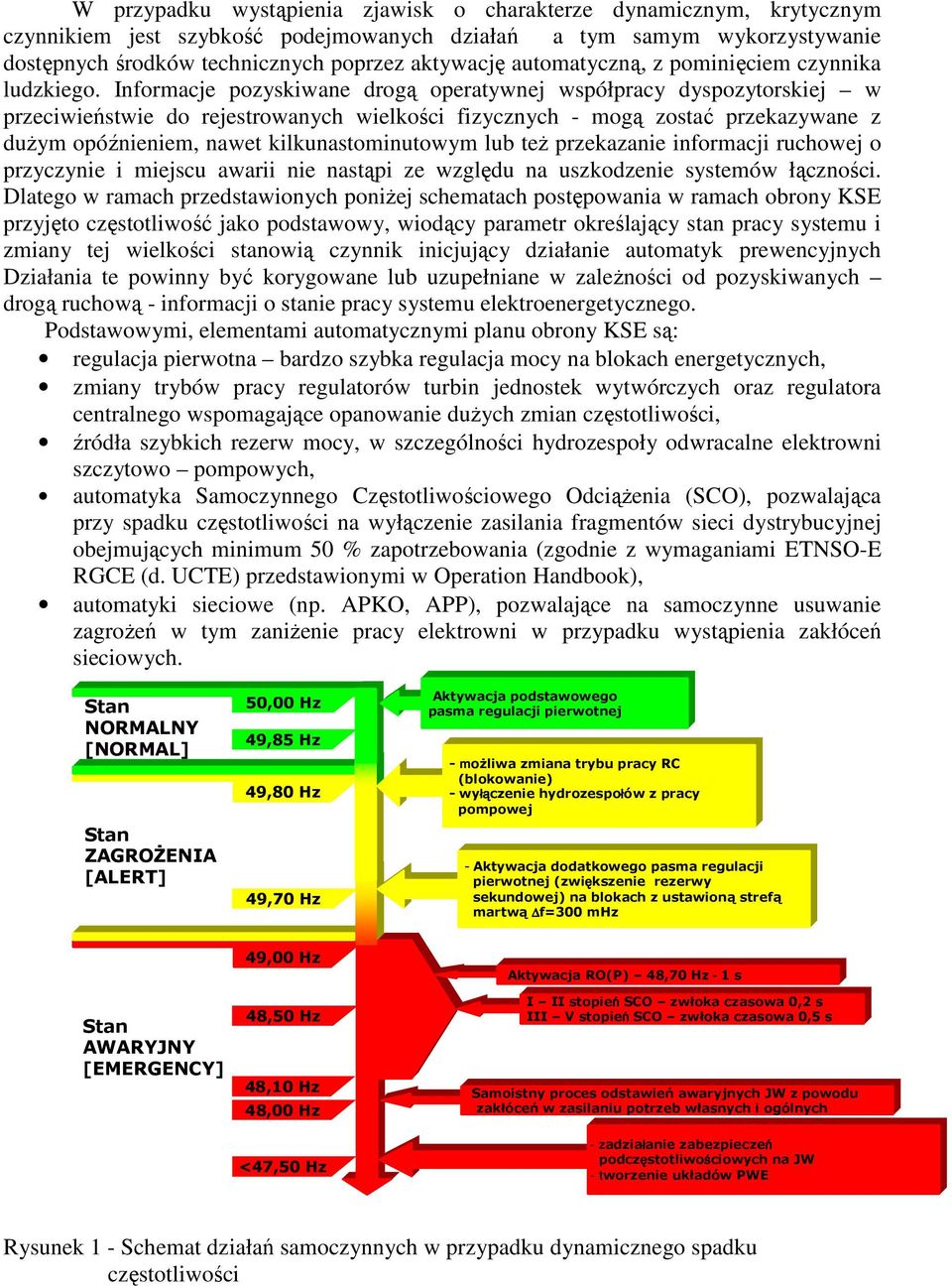 Informacje pozyskiwane drogą operatywnej współpracy dyspozytorskiej w przeciwieństwie do rejestrowanych wielkości fizycznych - mogą zostać przekazywane z dużym opóźnieniem, nawet kilkunastominutowym