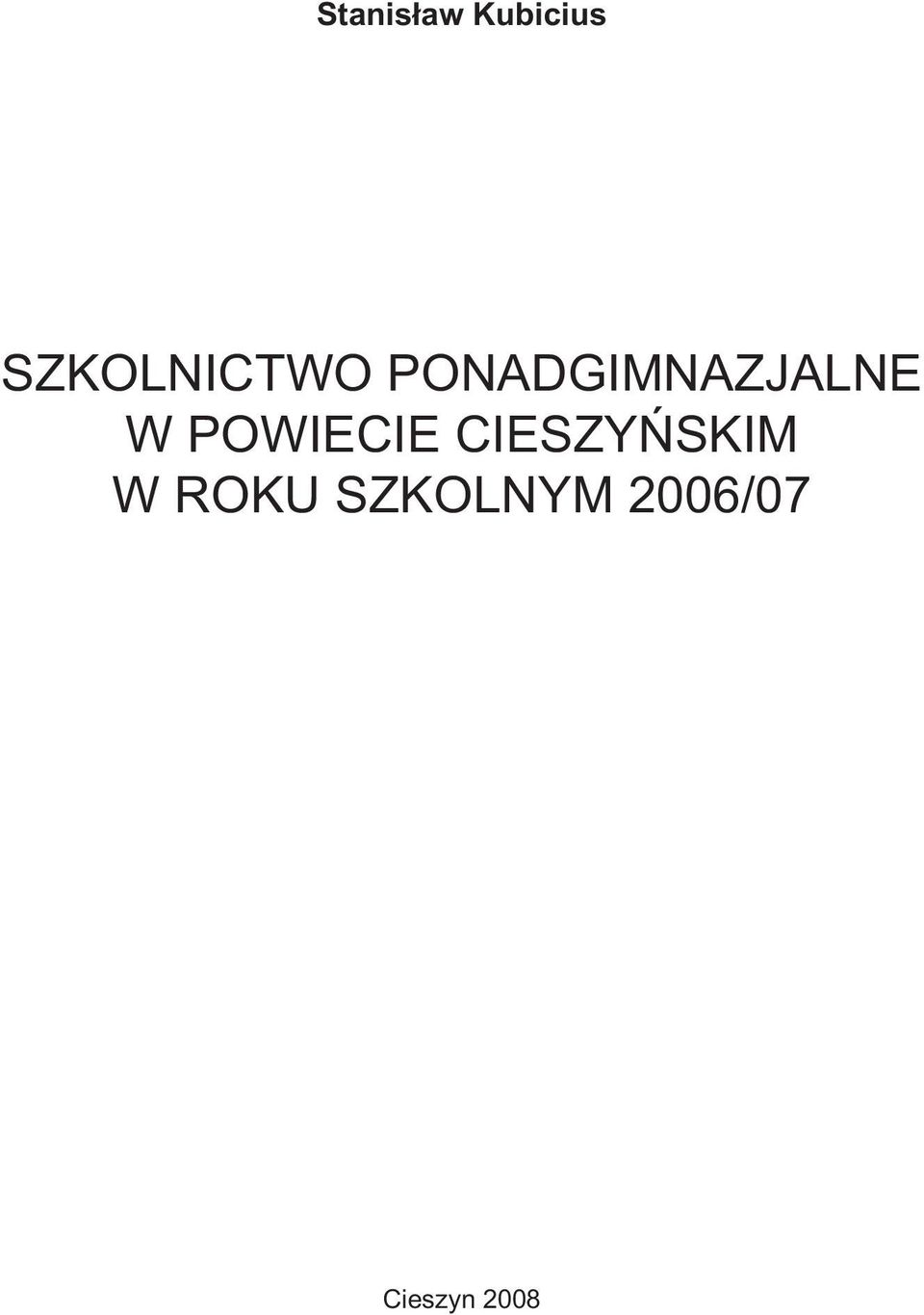 PONADGIMNAZJALNE W POWIECIE
