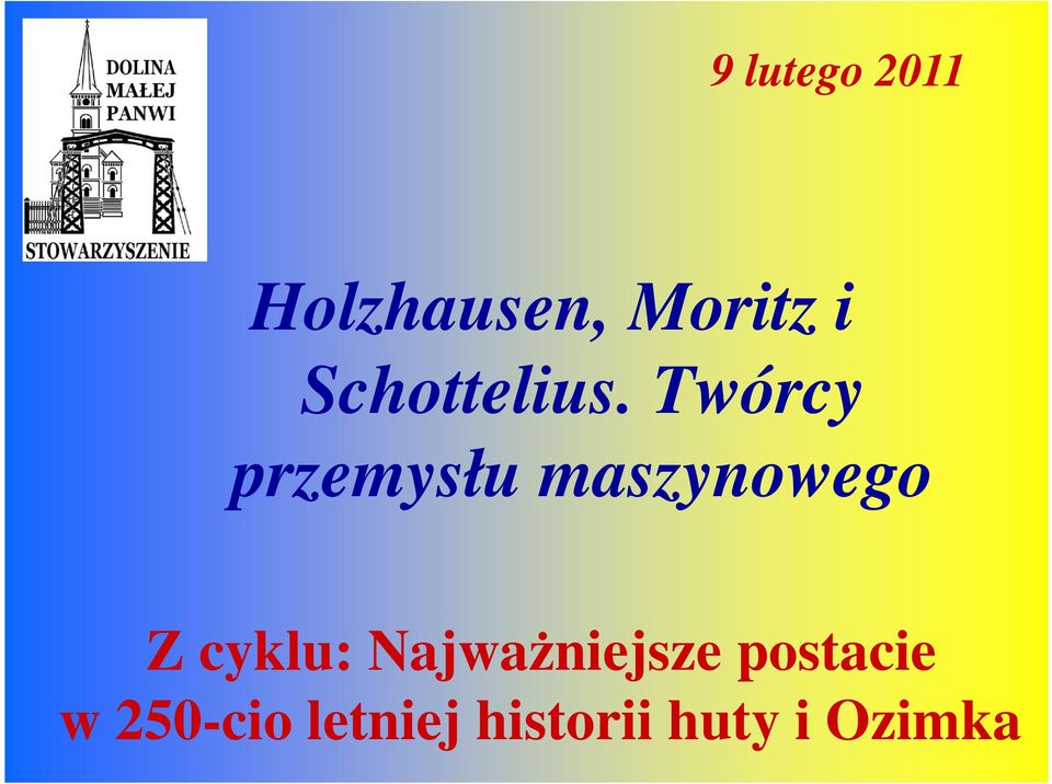 Twórcy przemysłu maszynowego Z cyklu: