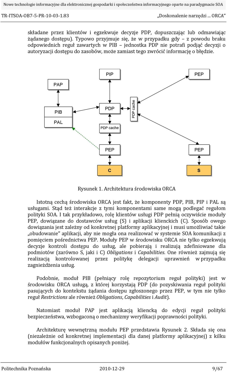 informację o błędzie. PIP PEP PAP PIB PAL PDP PDP cache PDP cache PEP PEP C S Rysunek 1.