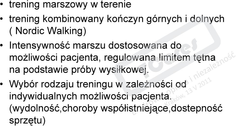 limitem tętna na podstawie próby wysiłkowej.