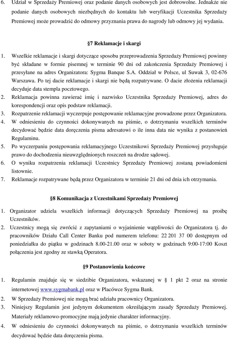 7 Reklamacje i skargi 1.