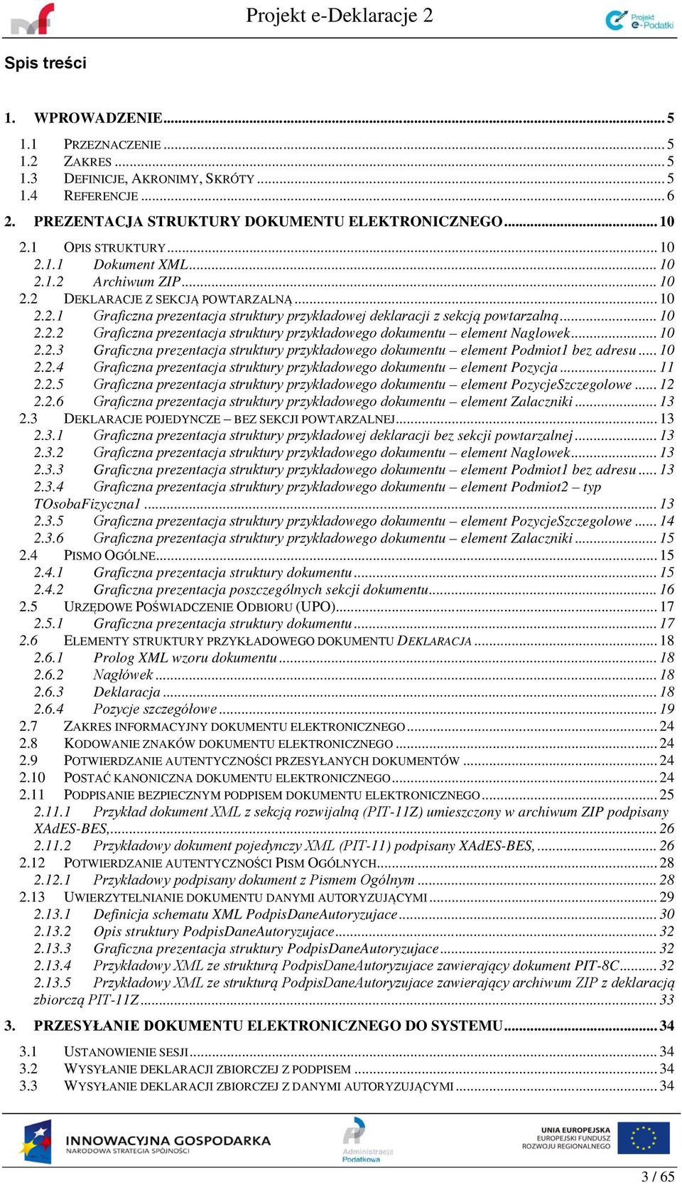 .. 10 2.2.2 Graficzna prezentacja struktury przykładowego dokumentu element Naglowek... 10 2.2.3 Graficzna prezentacja struktury przykładowego dokumentu element Podmiot1 bez adresu... 10 2.2.4 Graficzna prezentacja struktury przykładowego dokumentu element Pozycja.