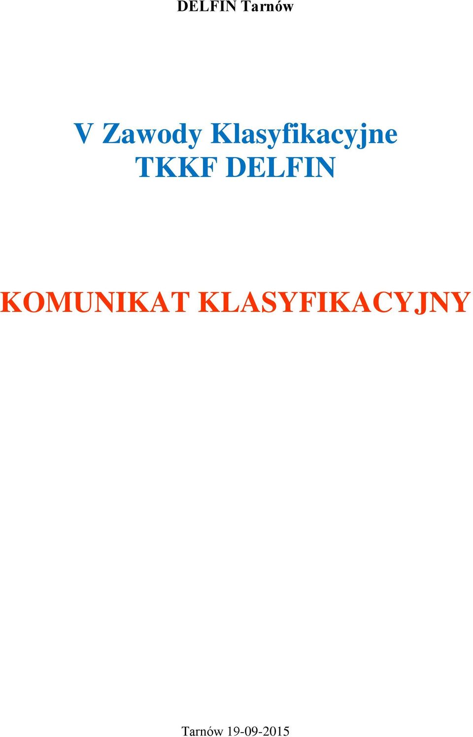 Klasyfikacyjne