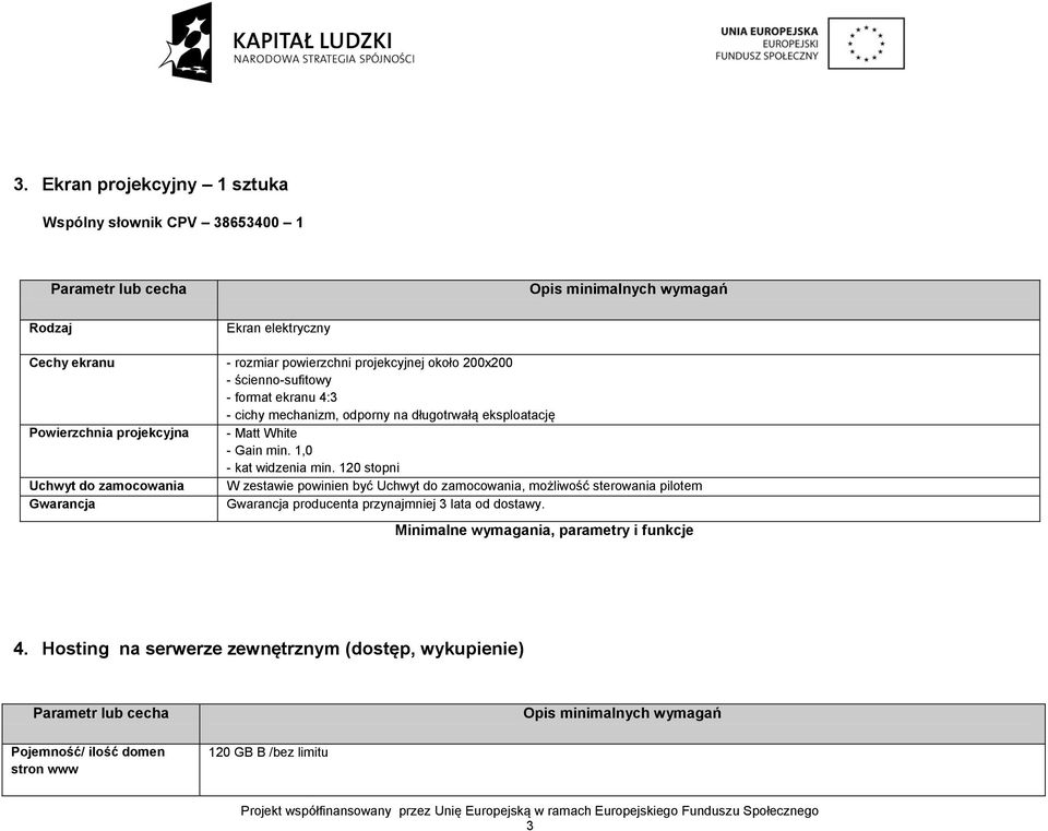 eksploatację - Matt White - Gain min. 1,0 - kat widzenia min.