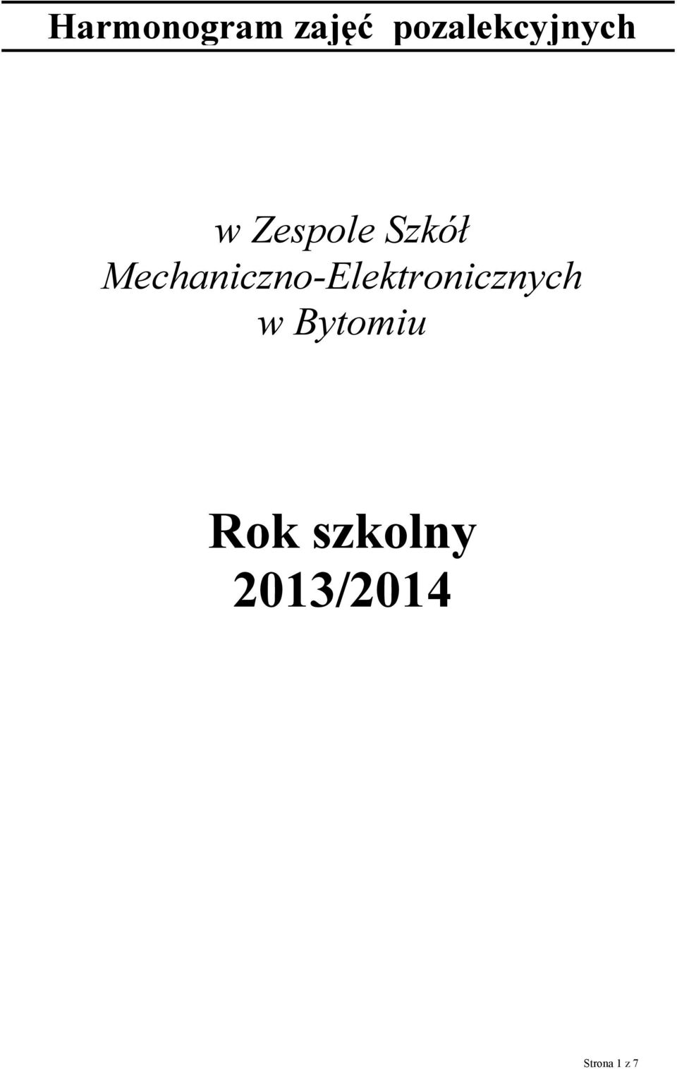 Mechaniczno-Elektronicznych w