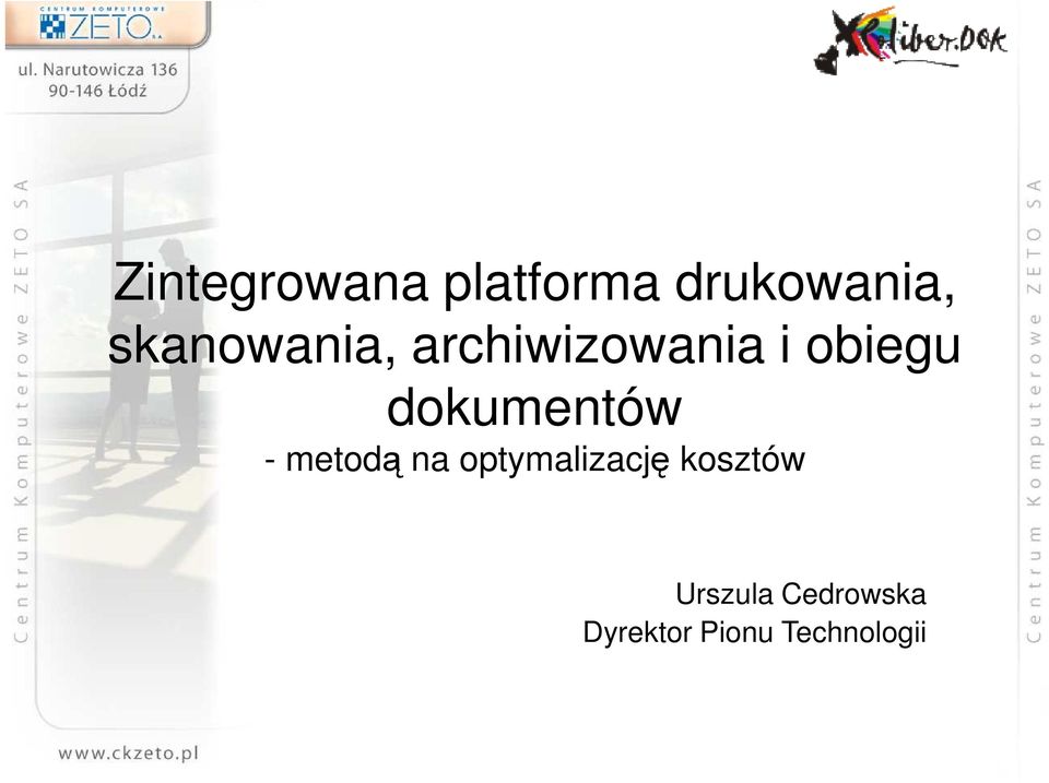 dokumentów - metodą na optymalizację